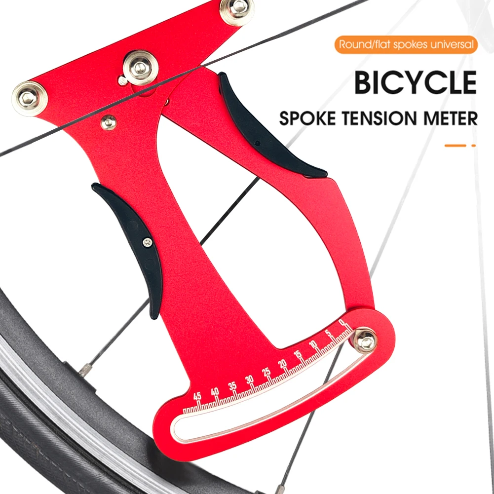 Lightweight Bike Wheel Spokes Checker Indicator Aluminium Alloy Bicycle Spoke Correction Tool Accurate Repair Tool Supplies