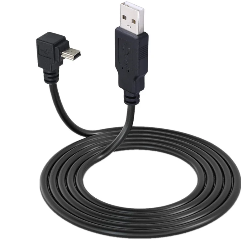 Mini USB BIS Unten Links Rechts Abgewinkelt 90 Grad USB 2,0 ZU Mini USB 5pin Kabel für Kamera MP4 Tablet 0,25 m 0,5 m 1,5 M 3M