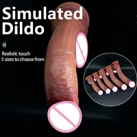 Übergroßer realistischer Dildo Riesiger Penis Penetration Analsexspielzeug für Frauen Masturbation Soft Dick Dildos Sexy erwachsenes weibliches Sexspielzeug sexy adult female sexy toi for men dick sexspielzeug erotik 4