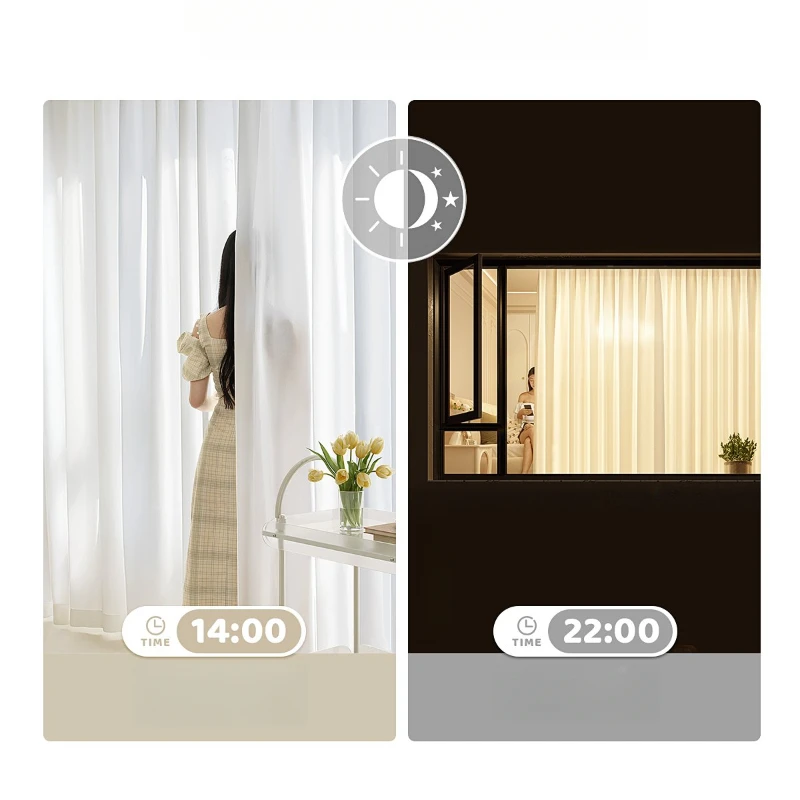 Cat-Proof Sheer Curtains for Living Room Balcony Voile Light Filtering Privacy Anti-Snag Reinforced Tulle Drapes Modern Design - Image 2