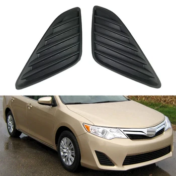 2PCS For Toyota Camry 2012 2013 2014 Car Front Bumper Fog Lamp Light Trim Grille Frame Cover Lid Bezel 5212706260 5212806260 1