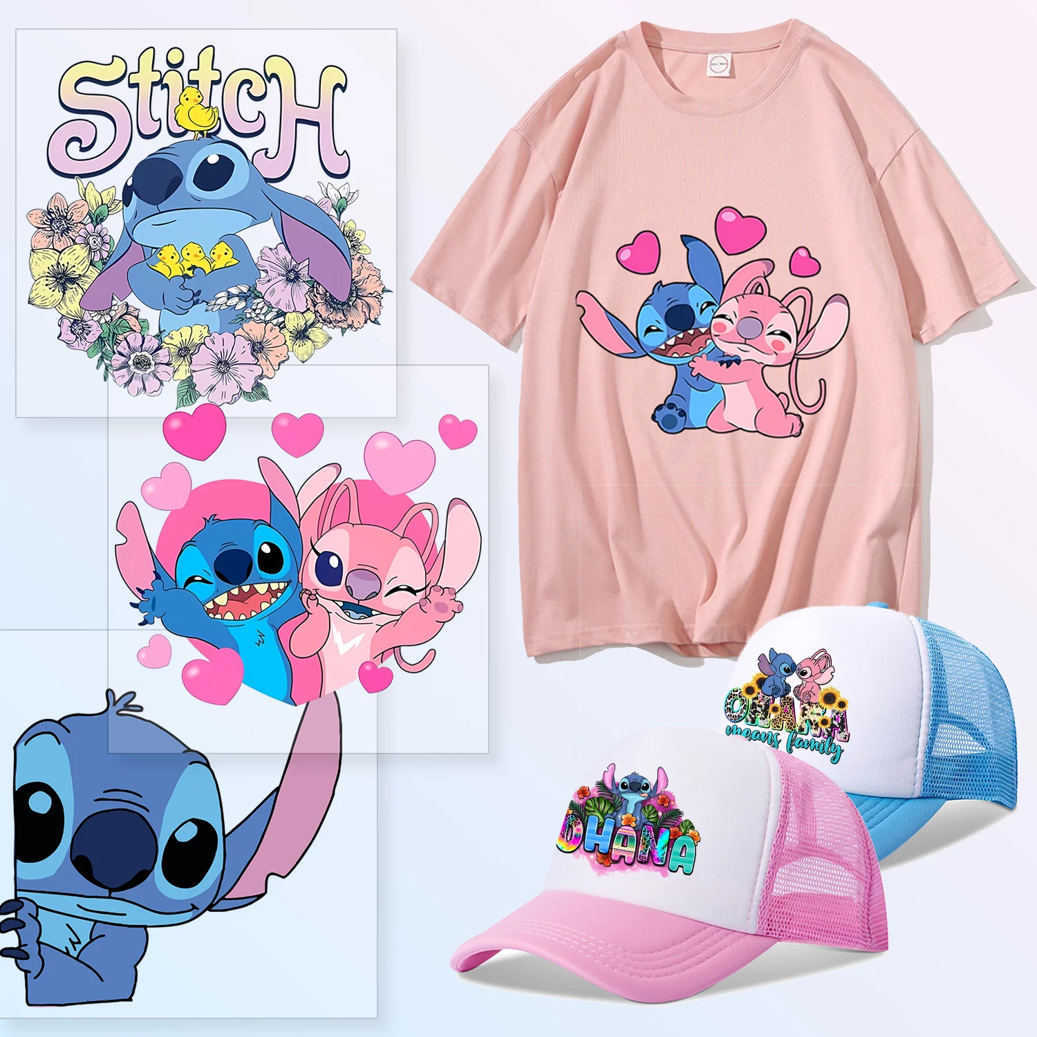 DisneyStitchPatchesforClothesAccessoriesHeatTransferSticker