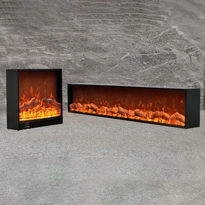 European Electronic Fireplaces Home Living Room Embedded Decoration Fireplace Modern Simulated Flame Fireplace Heater Room Decor