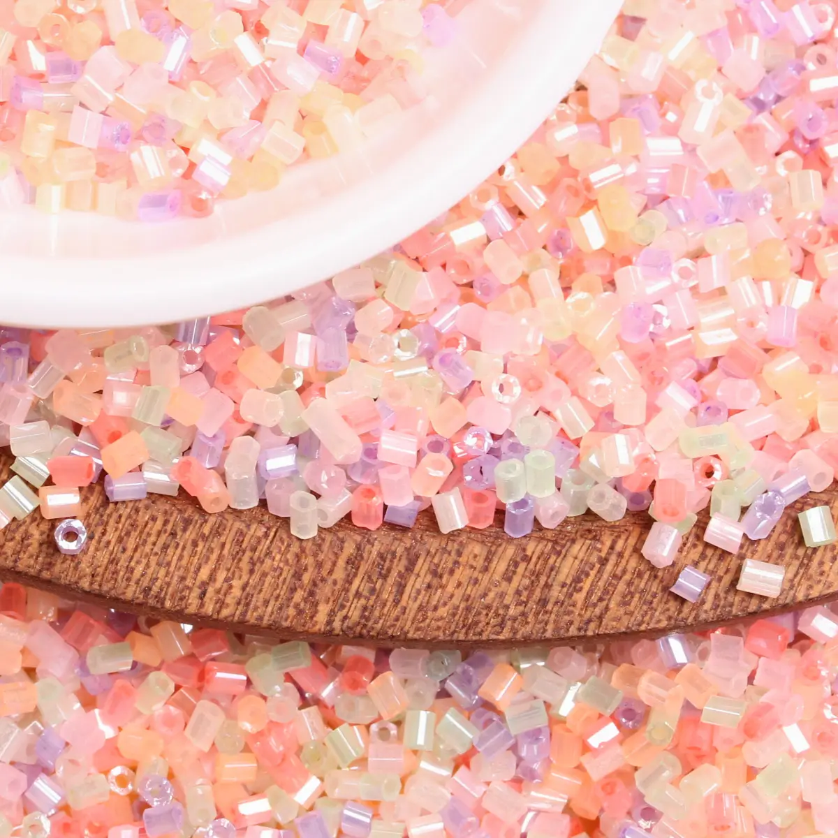 450g/pack 2mm*3mm Mini AB Candy Color Loose Round Tube Beads Making For Bracelet Necklace DIY Jewelry Accessories