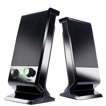 Computer Speaker Compact and Delicate Laptop Speakers with Volume Control and 3.5 Mm Audio Plug, USB-Powered Desktop Speaker 1