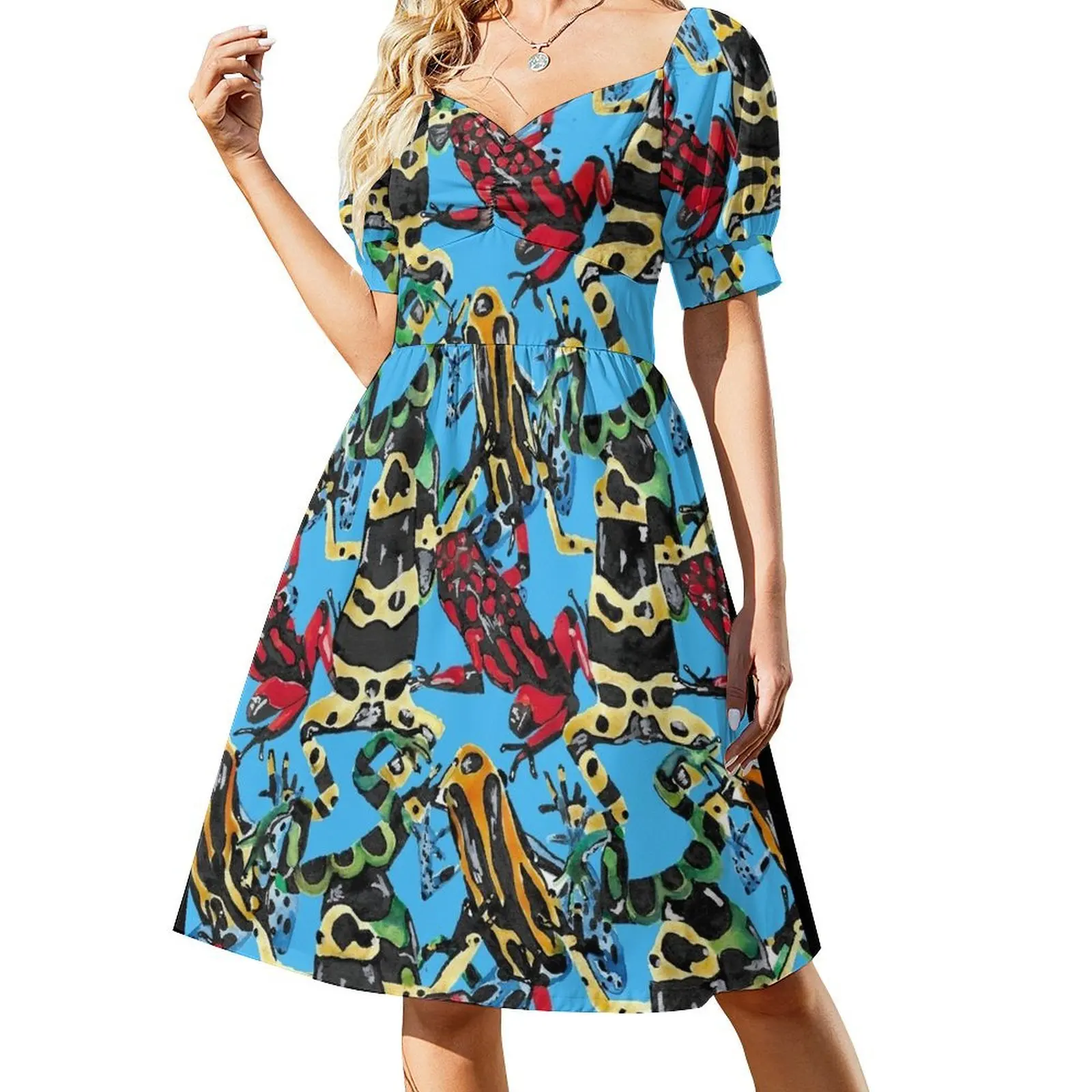 

Poison Dart Frogs Sleeveless Dress dresses for official occasions african dresses for woman women evening dress