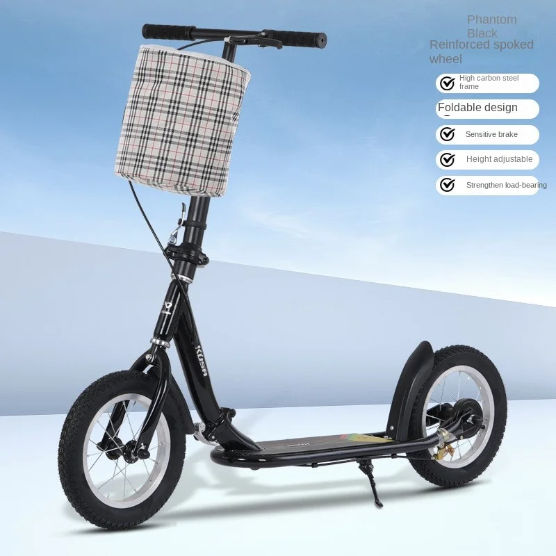 ZHIO-Two-Wheeled Folding Mobility Scooter For Adults College Campus Handbrake Camping Youth