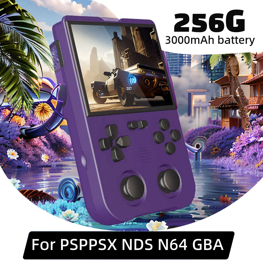 Nuova Console Portatile 256G 3.5 "Schermo 3000Mah Batteria Per Psp Psx Nds N64 Oca A Distanza Zero Full Fit Regali Di Natale Bambini