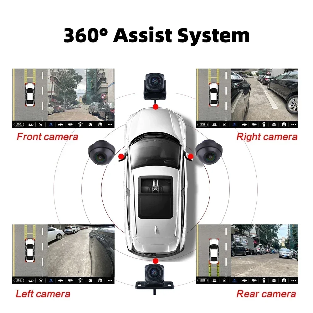 Caméra 360 degrés voiture système vision panoramique HD