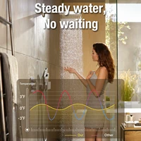    Chauffe-eau instantané mural au gaz GPL SIHAO 8L 16KW, affichage LED, équipement d'eau chaude instantanée pour douche et cuisine 8 6