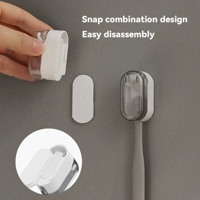 Toothbrush Holder Dust-free Innovative Wall-mounted Toothbrush Holder