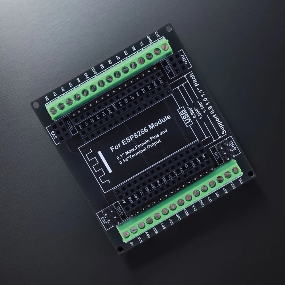 ESP-12E NodeMCU 개발 보드용 확장 보드 모듈, 3.5mm/0.14 터미널 슈퍼 브레이크아웃 보드, ESP8266