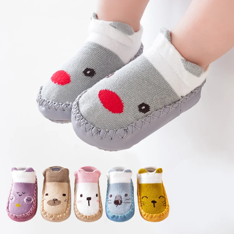 New autumn anti slip baby walking shoes foot socks