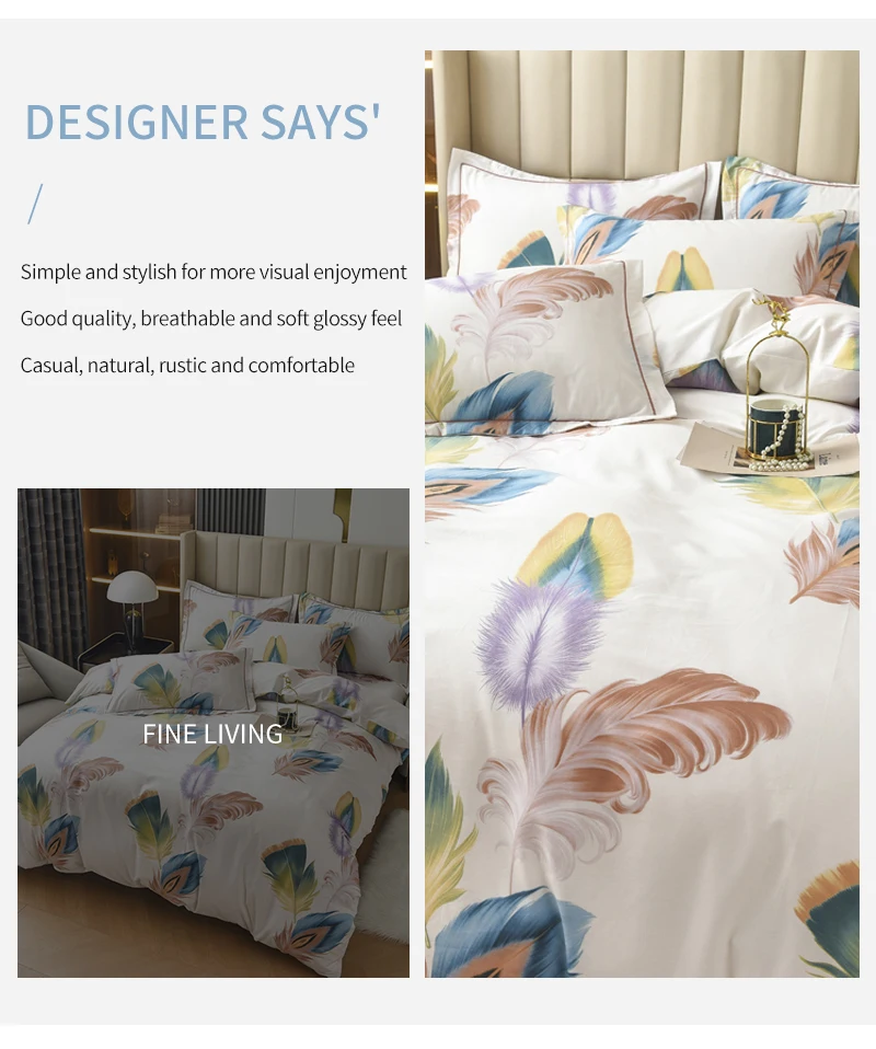 Title 5, Jogo de lençol e capa de edredom de algodão plu...