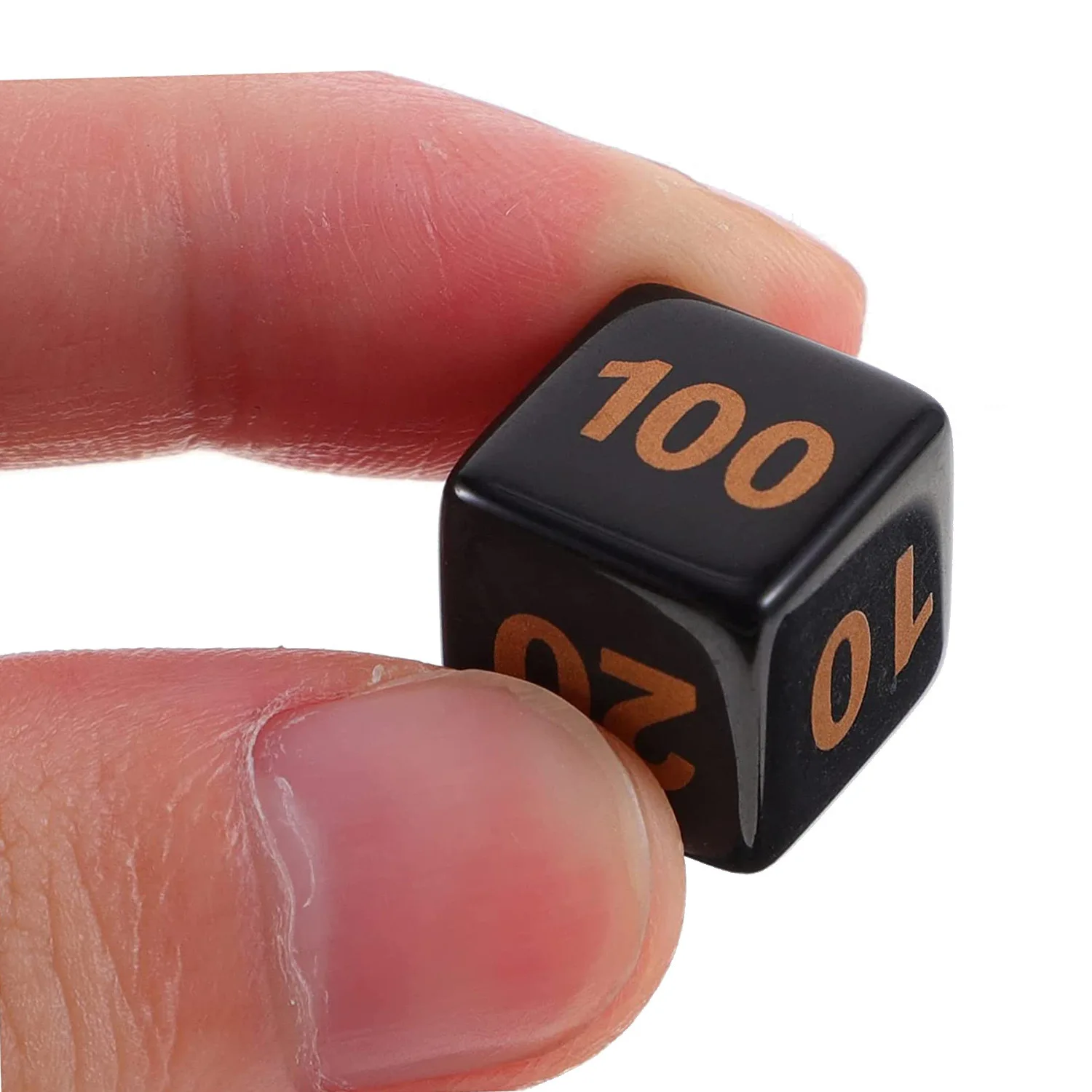 pack Acrylic Dice 16mm Square Corner Transparent Cubes Dots Game Dice
