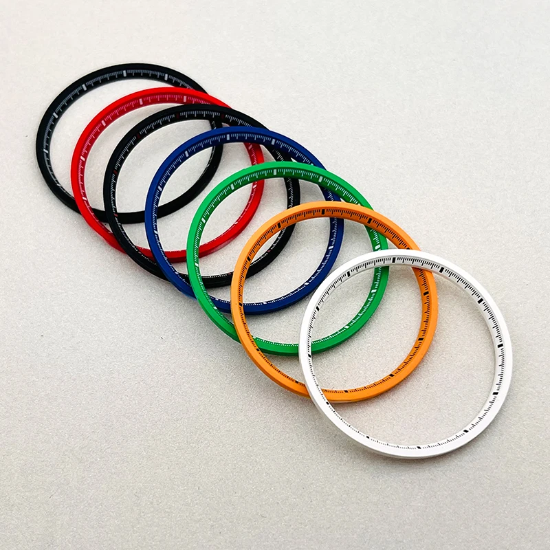 Mod 31.4Mm Scala Mark Plastica Orologio Capitolo Anelli Adatto Seiko Turtle Captain Willard Samurai King 6105 Parti Di Riparazione Della Cassa Dell'Or