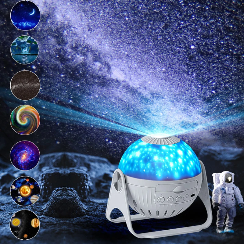 Spacebuddy Star Projector Galaxy Night Light Astronaut Space Buddy Projector  USB