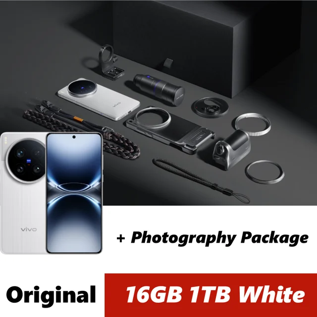 ViVO X200 Ultar 16GB 1TB Photographer's Kit 5GB Snapdragon 8 Elite