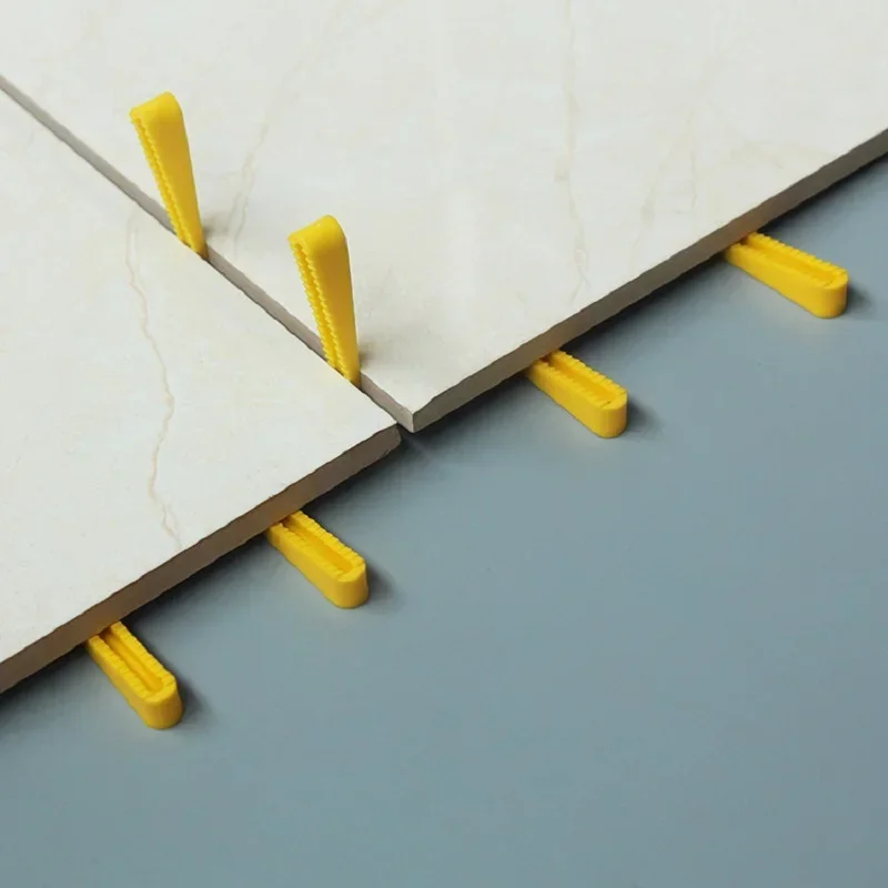 100pcs Plastic Tile Spacers Reusable Positioning Clips Wall Flooring Tiling Tool Level Wedges Leveler Wall Flooring Tiling Tools