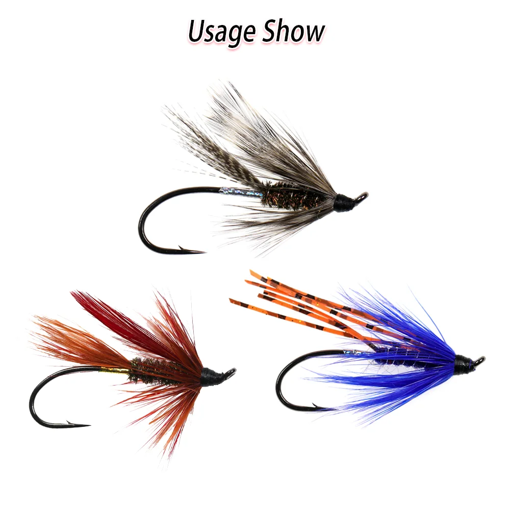 Vampfly High Carbon Steel 2X Long Shank Nymph Streamer Dry Wet Fly