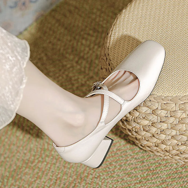 

Туфли-лодочки на платформе и высоком каблуке, туфли из лакированной кожи с квадратным носком, Туфли Мэри Джейн, 2023