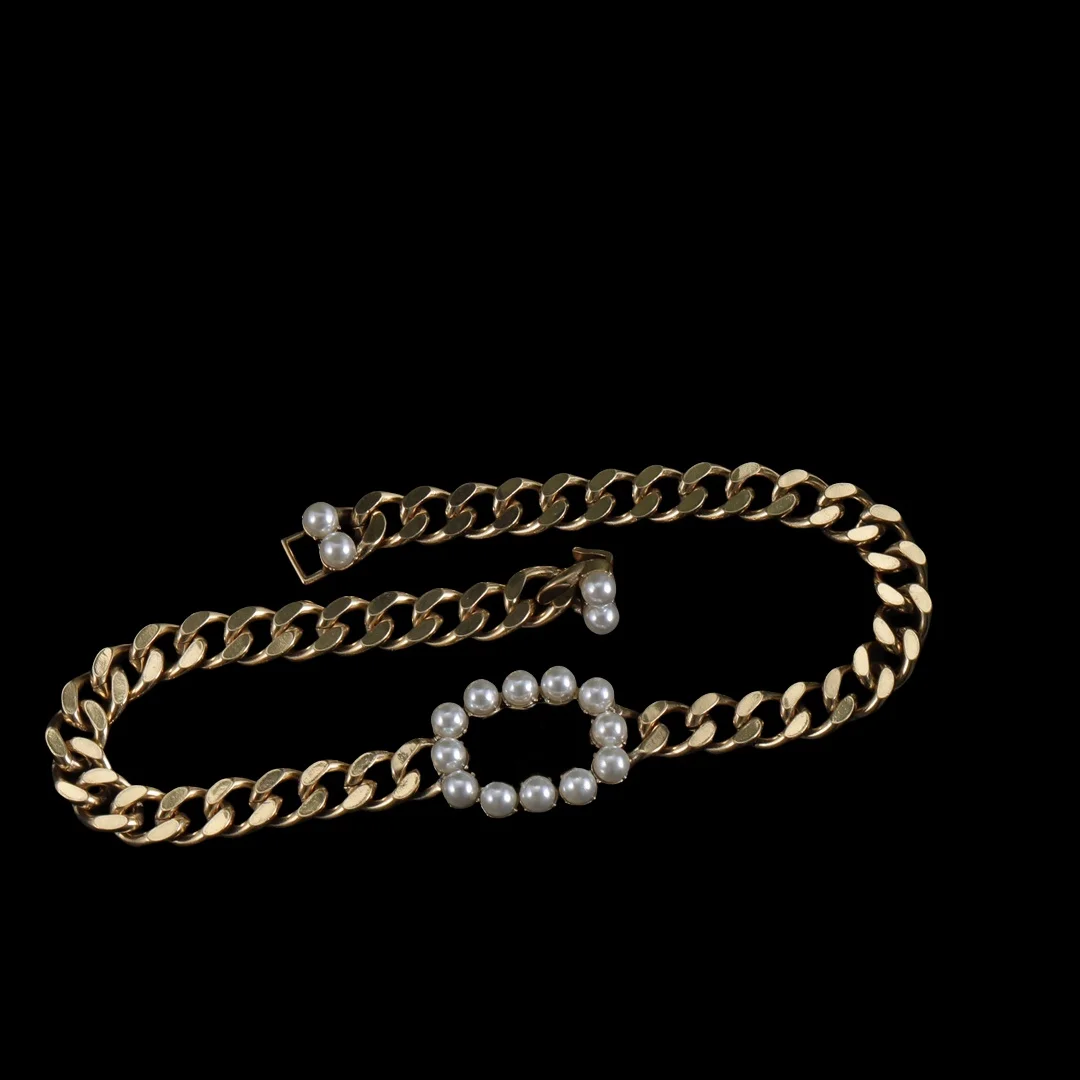

French exquisite pearl fashion high chain necklace