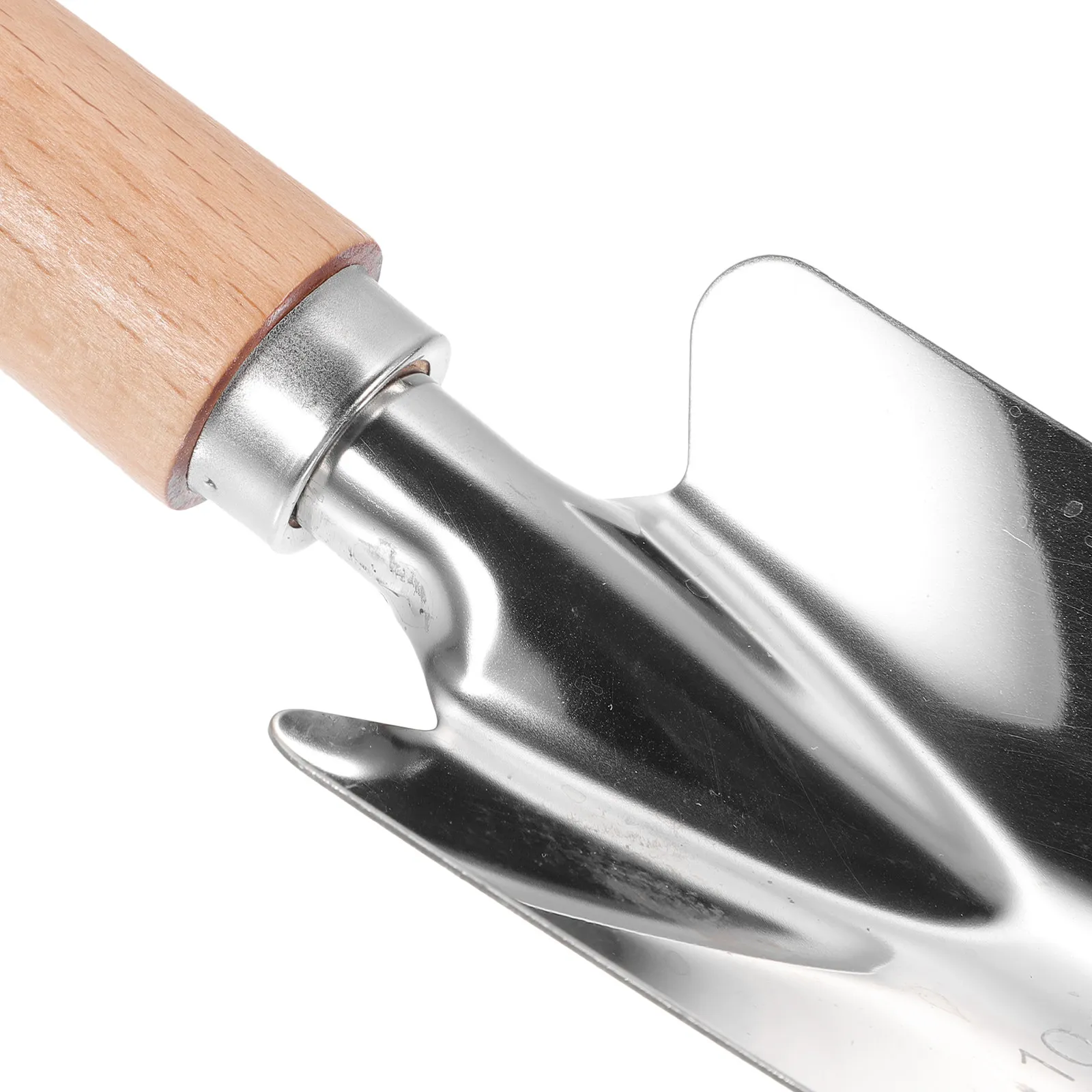 2개 세트 정원용 삽 세트, 스테인리스 스틸 재질의 나무 손잡이가 있는 심기용 삽, 이식, 제초, 흙 풀기, 통기용