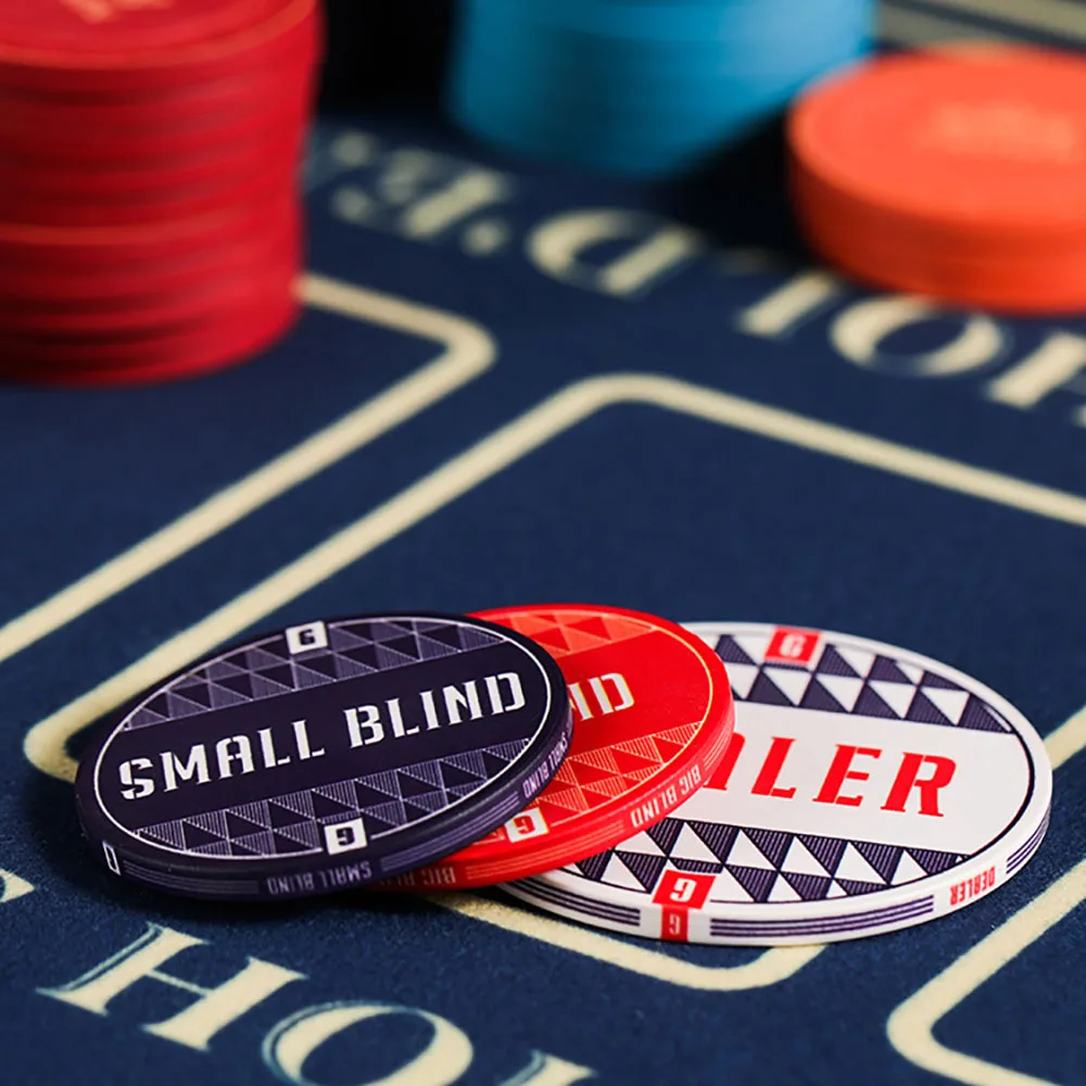 Poker Chips Poker Dealer Button Ceramic Chip Poker Card Presser Big Blind Small Blind Button