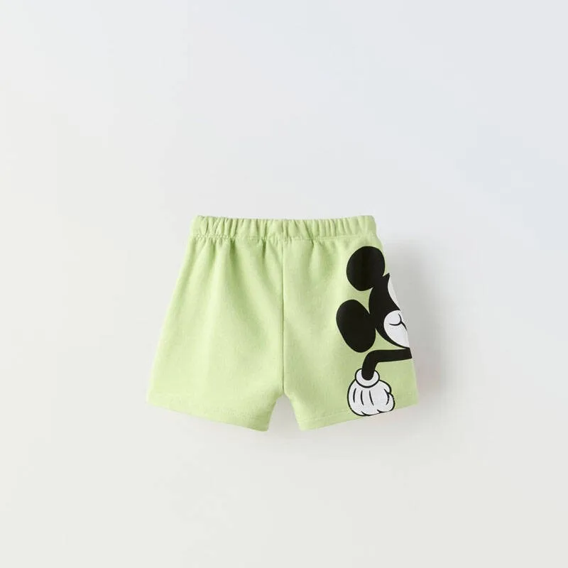 Trendy Shorts For 1-7Age Child Casual Sports Clothing Summer New Style Cute Thin Pants Toddler Boys Mickey Mouse Print Shorts 6