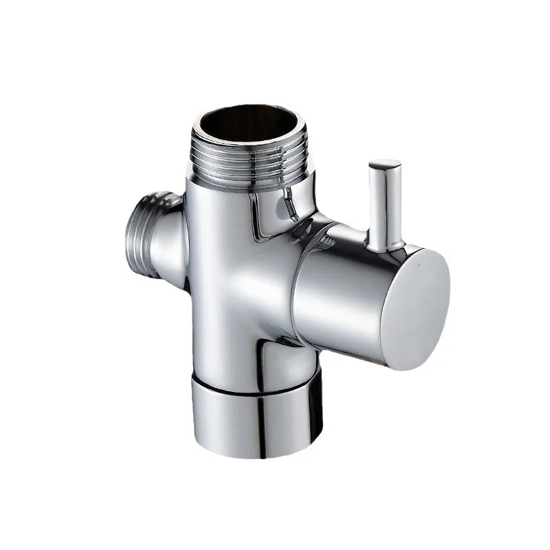 3 Way Diverter Valve T-Adapter Converter For Shower Brass Faucet