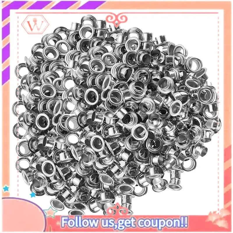 Upgraded Grommet Tool Kit Grommet & Washer Kit 500Pcs, 2 Grommets Kit, Suitable For Leather Bags Banner