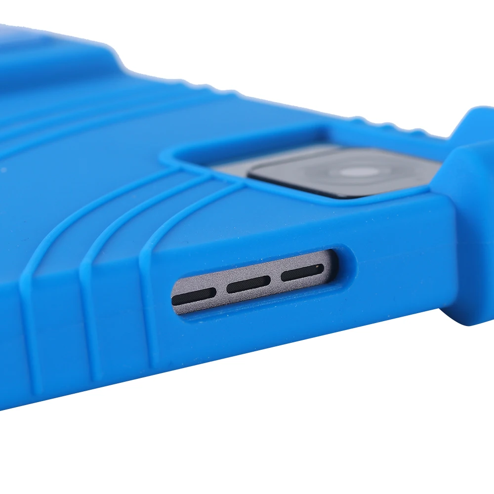Durable Silicone Tablet Cover with Kickstand - Soft Shockproof Protector