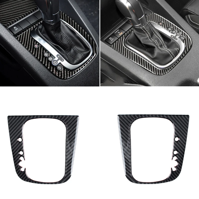 

1pcs Carbon Fiber Car Gear Shift Frame Sticker for Volkswagen VW Golf 5 Golf 6 SCIROCCO GTI Automotive Interior Accessories