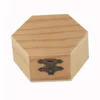 Wooden Storage Box Hexagonal Shaped Wood Jewelry Organizer Container Case Wedding Gifts Favors Box Holder For Home Storage 3