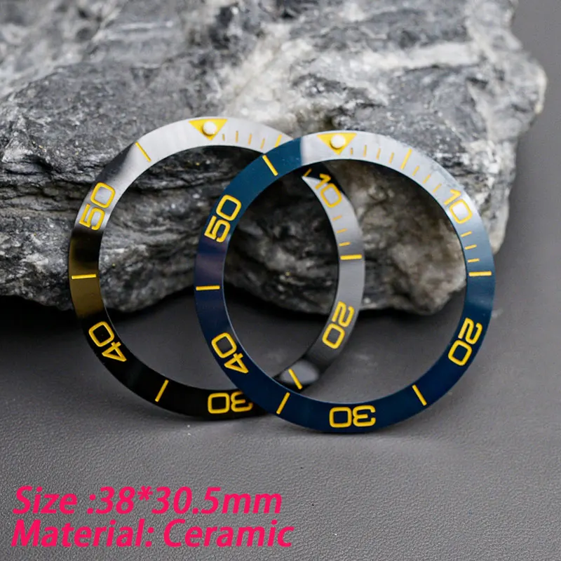 Guarda La Lunetta In Ceramica Per Daytona Submariner Gmt Yacht-Master Seiko Modifica Della Cassa Dell'Orologio Da Uomo Parti Di Riparazione Aftermarke