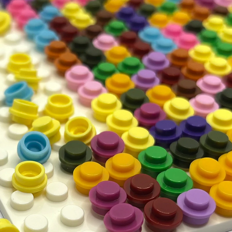 ラウンドプレート1 × 1 diyピクセルアートリミックス絵画53 + 色