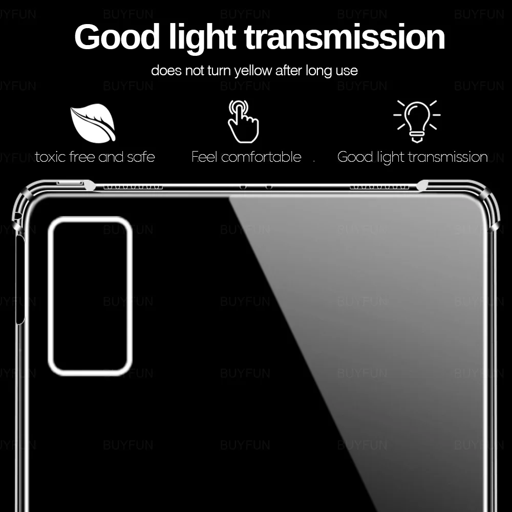 Transparent Silicone Tablet Cover For Xiaomi Redmi Pad SE 11 inch Case Shockproof Soft Fundas RedmiPadSE RedmiPad S E PadSE 2023 4