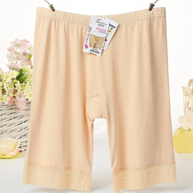 Safety Shorts Safety Pants High Waist Panties Lace Panties Seamless Panties High Waist Underwear Summer Women Bralette Seamless Lace Safety Pants Women Underwear Mid-Waist Plus Size Panties Anti-Light Safety Shorts 5XL