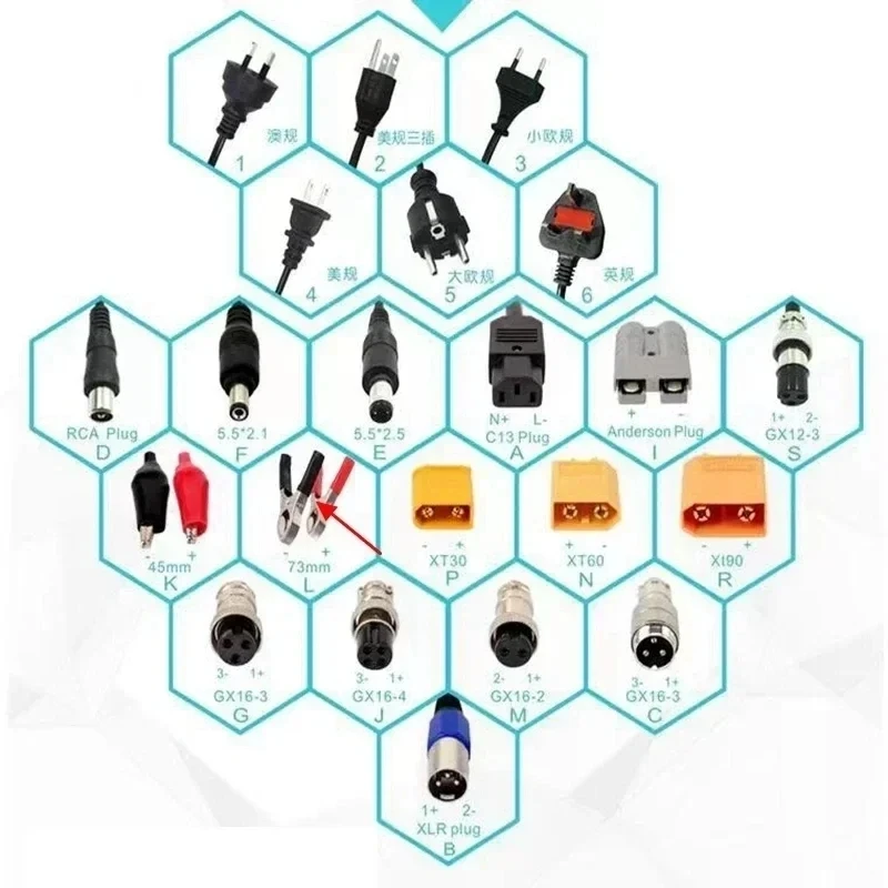 LH-62.9V 60V 60Ah lithium ion battery BMS 17S 62.9V 63V li ion battery for 3000w scooter bike Tricycle Motorcycle +10A charger 5