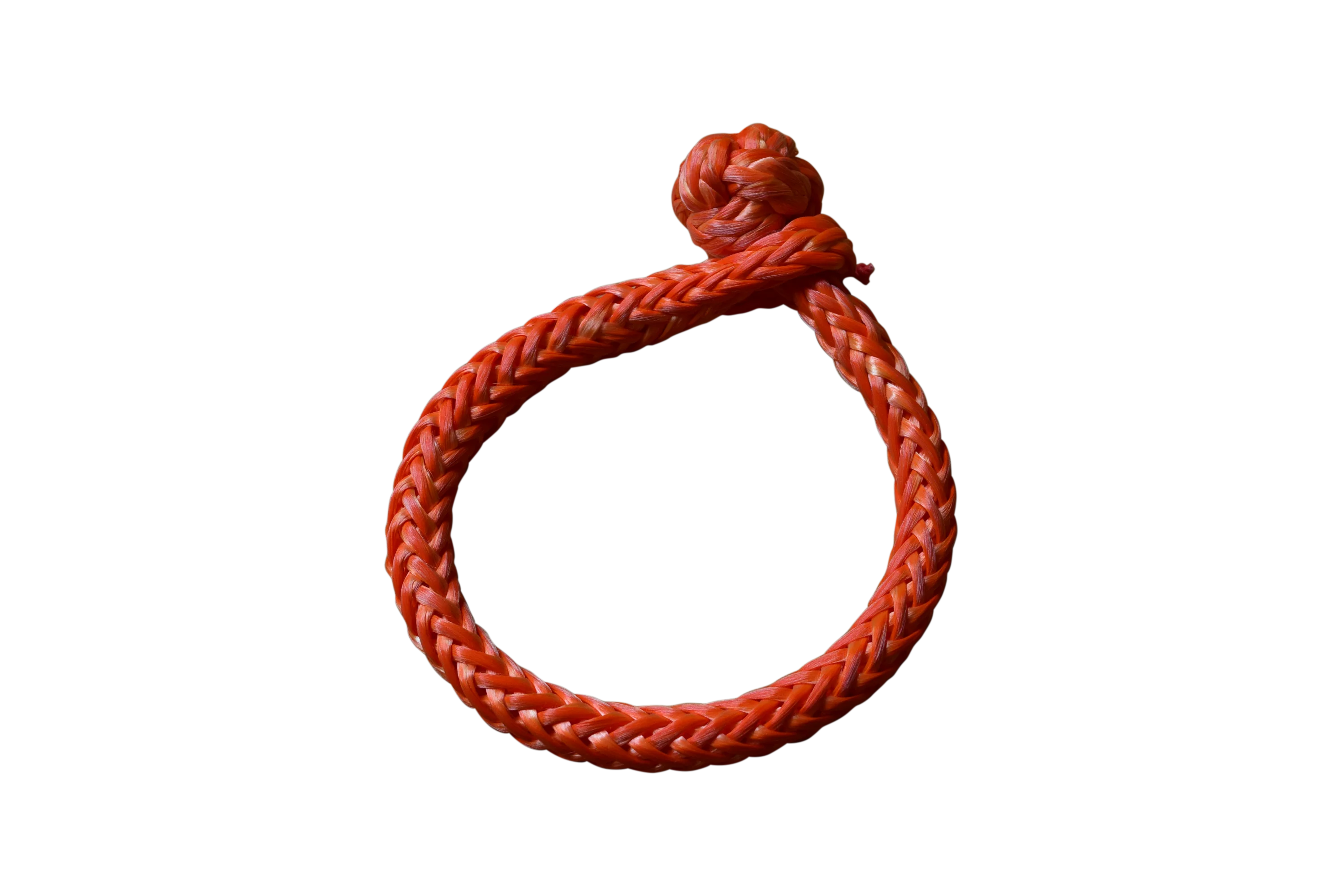 Orange 8mm*120mm Winch Soft Shackle, Synthetic Rope Shackles For