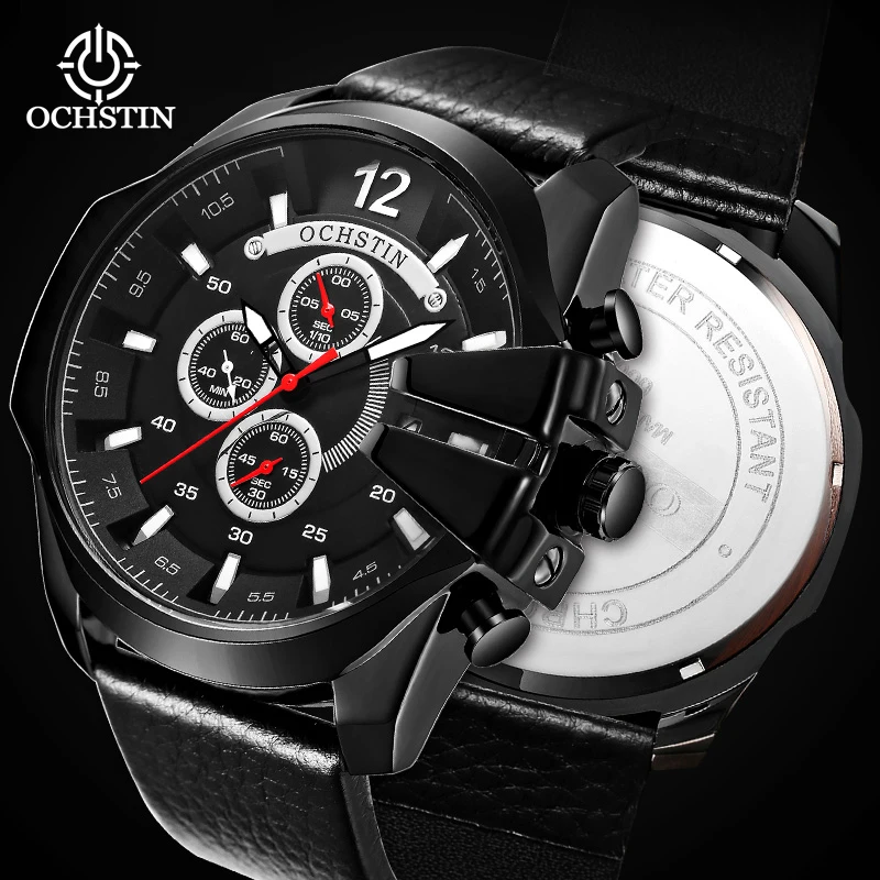 ochstin aviator multi-function quartz mechanical men's waterproof wristwatch new 2024 sports street men's quartz watch
