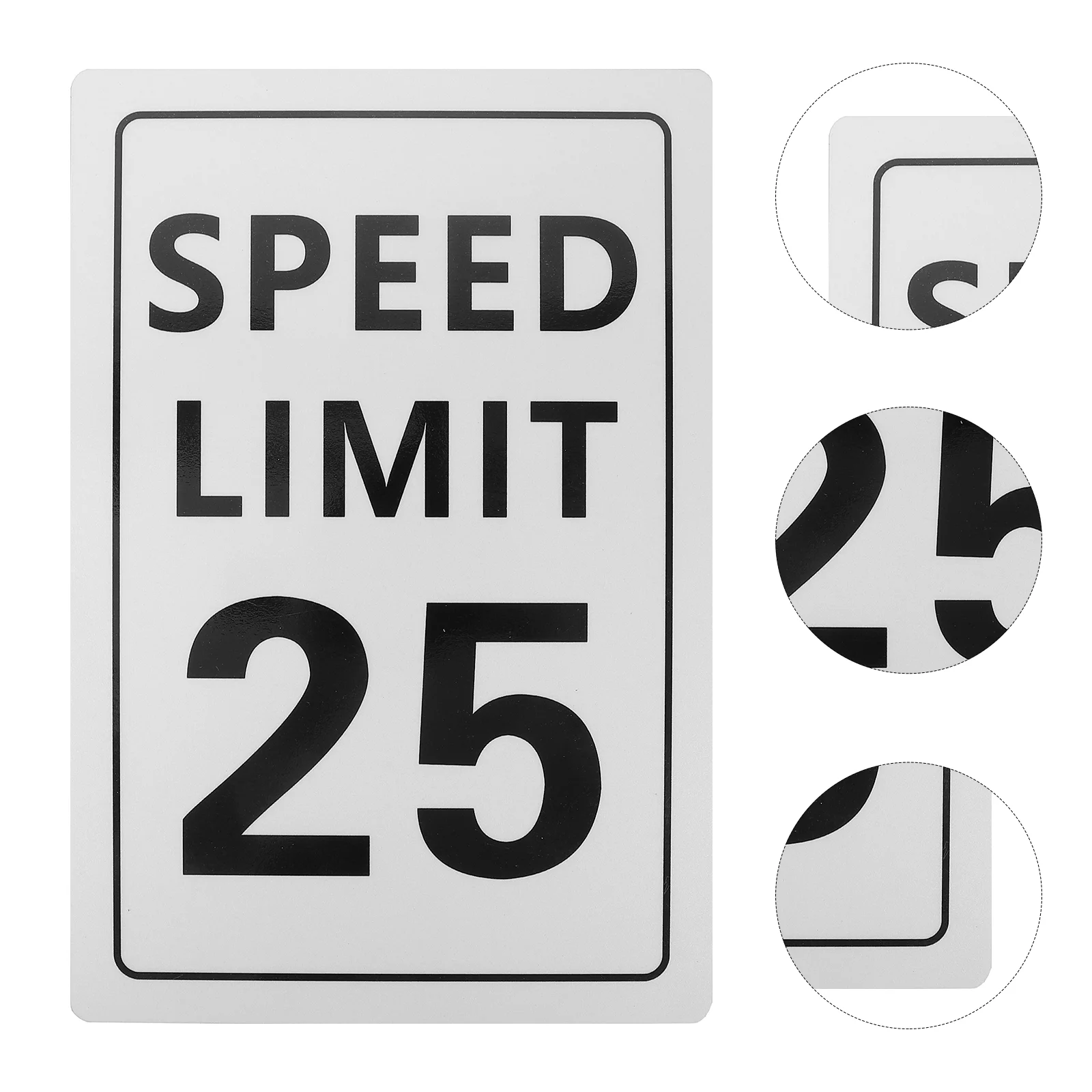 Speed Limits 25 Mph Sign Slow Down Traffic Sign 18 X 12 Inches Reflective Road Street 25 Signs Outdoor Use