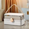 Portable Nail Polish Organizer Lockable Container for Arts Crafts Cosmetic Storage Box Art Tool First Aid Storage Medicine Box 6