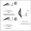 Bird Feeder Automatic Foot Feeding Tool Outdoor Bird Feeder Hanging Nut Feeding Multiple Hole Dispenser Holder Food Container 6