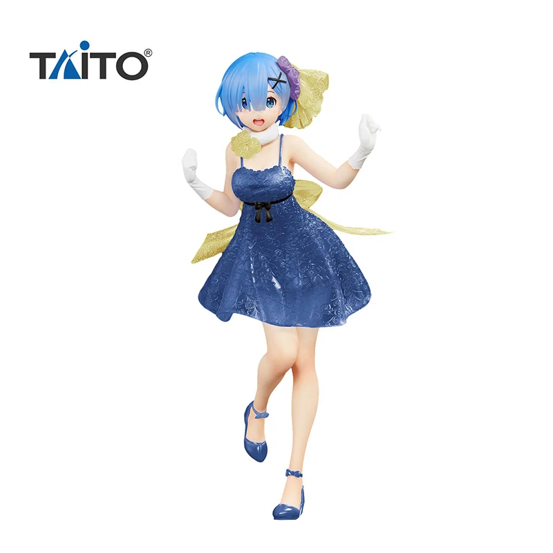

Original Anime Figure 23cm TAITO Re:Life in A Different World from Zero Rem Crystal Gowns Renewal Model Toys Decoration Doll