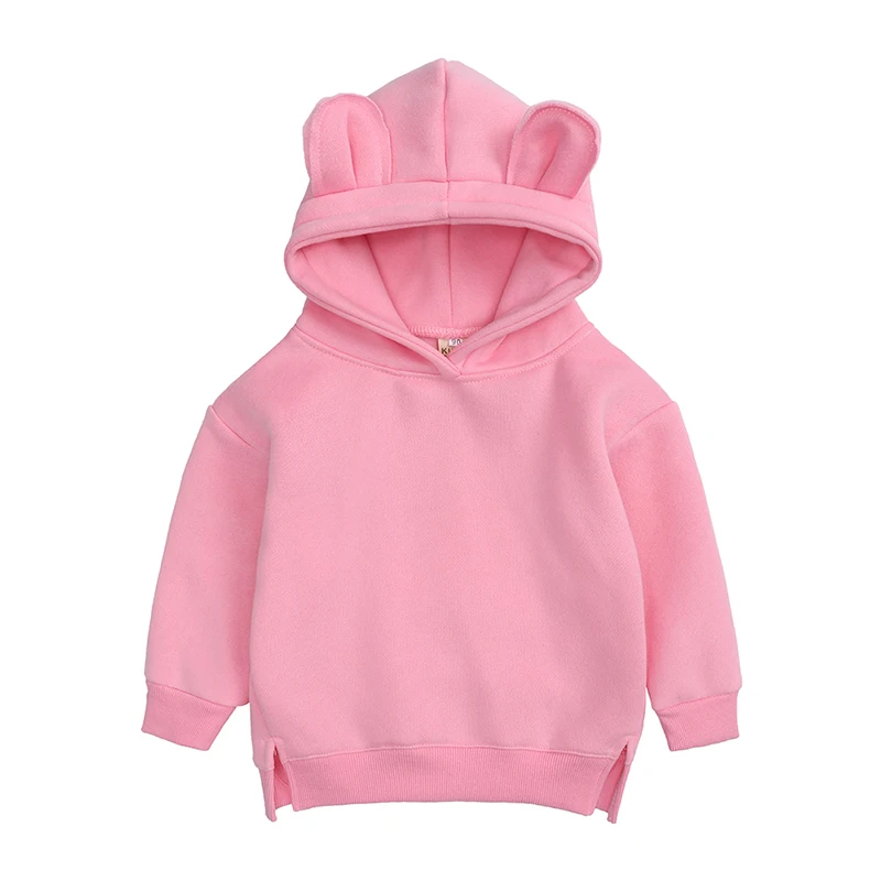 Rosa - Con Capucha - Sudadera cálida manga larga para niños