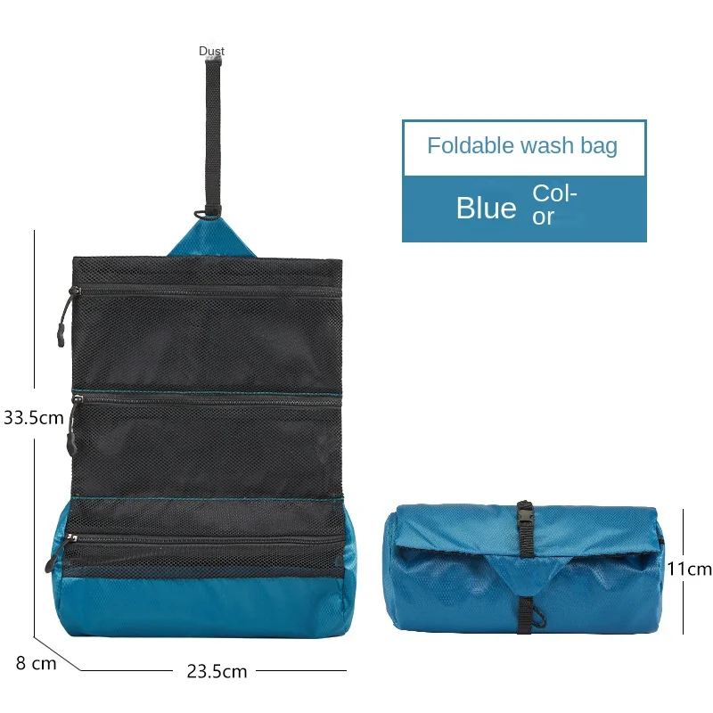 Travel Foldable Toiletry Bag Men's Portable Dry and Wet Separation Travel Wash Waterproof Women's Makeup Bag 6