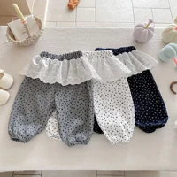 Leggings d'automne pour bébés filles, pantalons longs de style coréen pour nourrissons et tout-petits, vêtements pour enfants de 0 à 3 ans, vêtements d'extérieur à fleurs 6