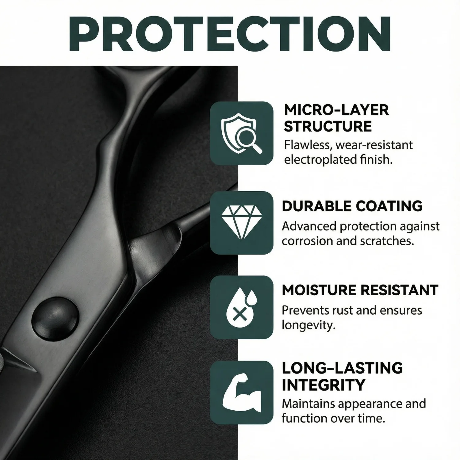 FnLune 6.0'' 전문가용 이발 가위 스테인리스 헤어 커팅 가위 미용실용