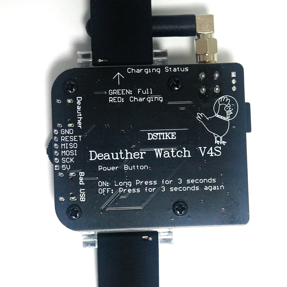 DSTIKE WiFi Deauther V1 V3S V3 V4 V4S Wristband Wearable ESP8266  Development Board Smart Watch DevKit Arduino NodeMCU ESP32 IoT